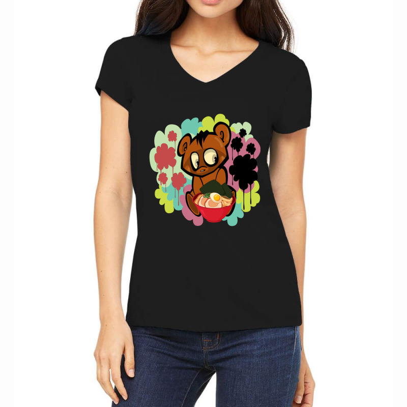 Ponyo Ham Classic Women's V-Neck T-Shirt by AYESHAJOHNSON | Artistshot