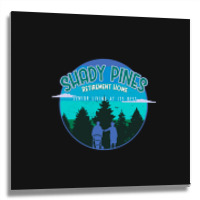 Shady Pines Retirement Home In Miami, Florida Metal Print Square | Artistshot