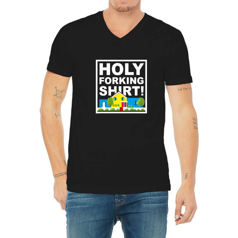 Holy Forking V-neck Tee | Artistshot