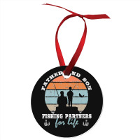 Father And Son Fishing Partners For Life Dad Son Fishing Premium Ornament | Artistshot