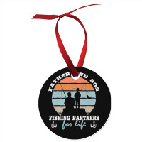 Father And Son Fishing Partners For Life Dad Son Fishing Premium Ornament | Artistshot