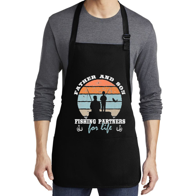 Father And Son Fishing Partners For Life Dad Son Fishing Premium Medium-length Apron | Artistshot