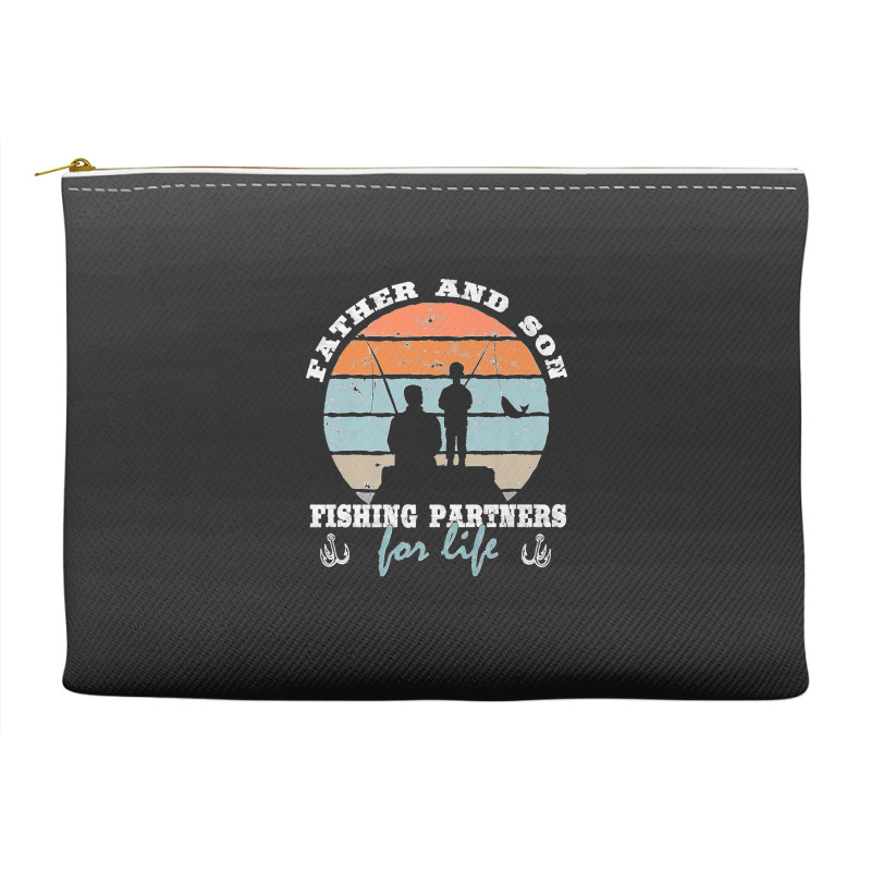 Father And Son Fishing Partners For Life Dad Son Fishing Premium Accessory Pouches | Artistshot