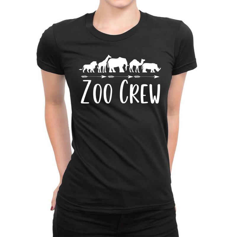 Zoo Crew Safari Animals S Or Adults Zoo Group Teacher Ladies Fitted T-Shirt by rastyrocl | Artistshot