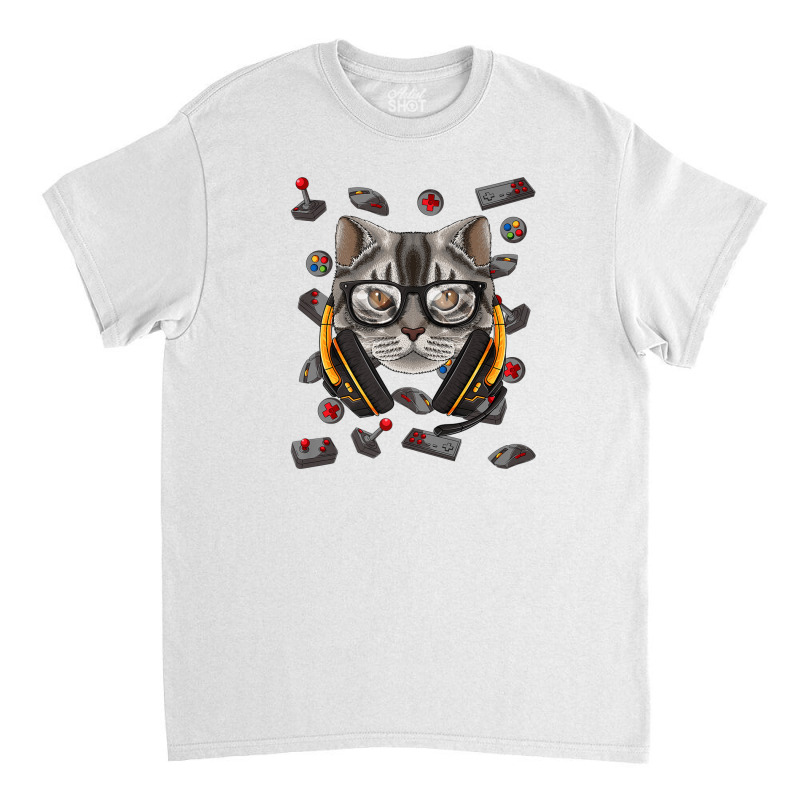 Gamer American Shorthair Gaming Video Game Player Boys Kids Classic T-shirt by mccuteoraleer | Artistshot