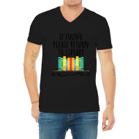 If Found Please Return To Library V-neck Tee | Artistshot