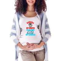 Genius Brain By Birth Slacker By Choice Maternity Scoop Neck T-shirt | Artistshot