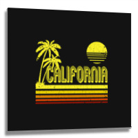 Vintage California (distressed Look) (2) Metal Print Square | Artistshot