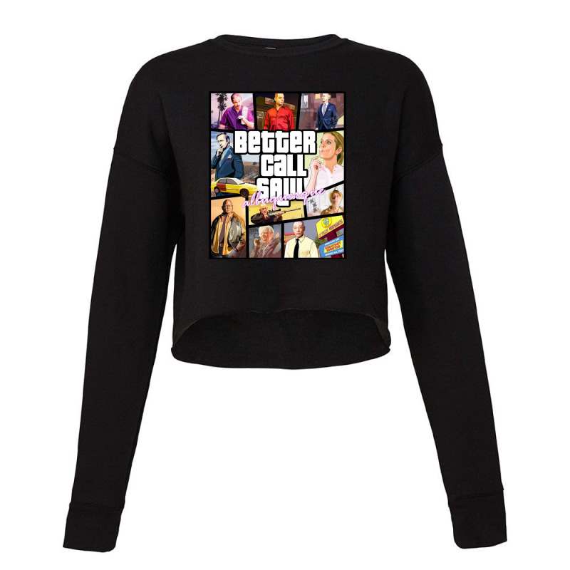 Grand Better Theft Call Auto Saul Cropped Sweater by MichaelSchales | Artistshot