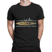 Japanese Battleship Nagato Ww2 Super-dreadnought Diagram Gift T-shirt | Artistshot