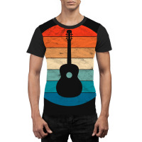 Vintage Retro Acoustic Guitar Graphic T-shirt | Artistshot