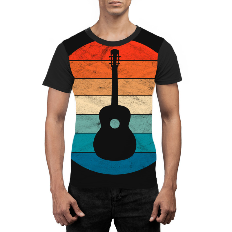 Vintage Retro Acoustic Guitar Graphic T-shirt | Artistshot