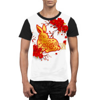 Chinese Zodiac Horoscope Decor New Year Of The Rabbit 2023 Graphic T-shirt | Artistshot