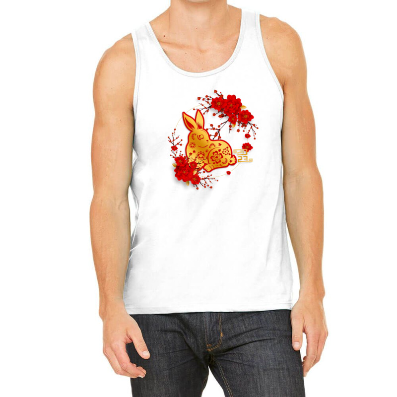 Chinese Zodiac Horoscope Decor New Year Of The Rabbit 2023 Tank Top | Artistshot