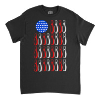 American Flag Patriot Patriotic Strike Sports Bowler Bowling Classic T-shirt | Artistshot