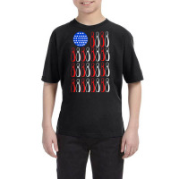 American Flag Patriot Patriotic Strike Sports Bowler Bowling Youth Tee | Artistshot