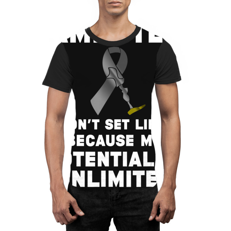 Amputee Humor Potential Leg Arm Recovery Graphic T-shirt by rastyrocl | Artistshot