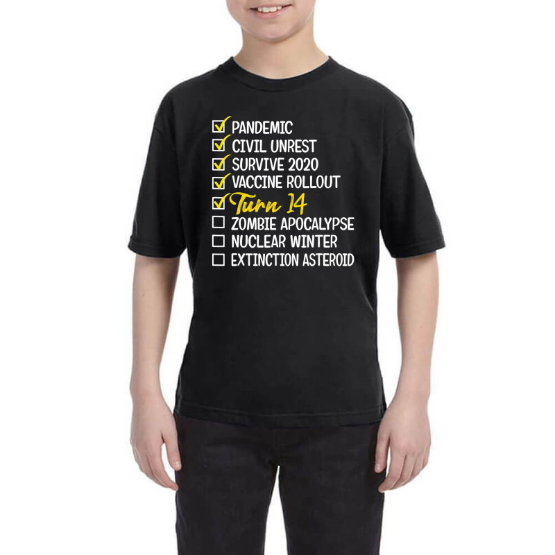 Funny 14th Birthday Gift 14 Years Old Quarantine 2022 Youth Tee | Artistshot