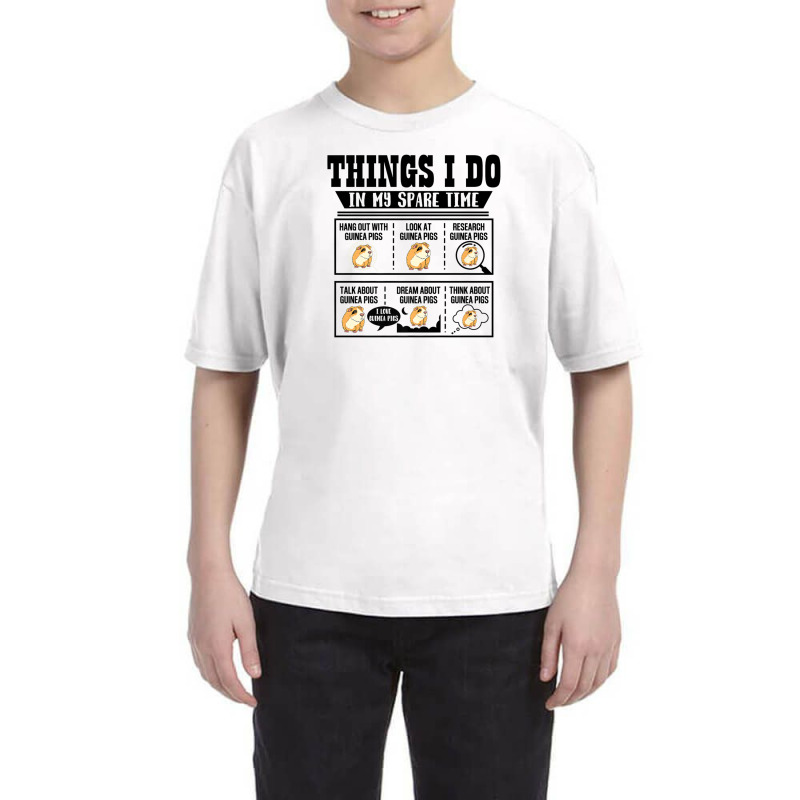 Things I Do In My Spare Time Guinea Pig Cavy Lover Funny Youth Tee | Artistshot