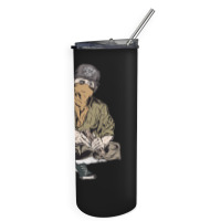 Vintage Gangster Vintage Illustration Skinny Tumbler | Artistshot