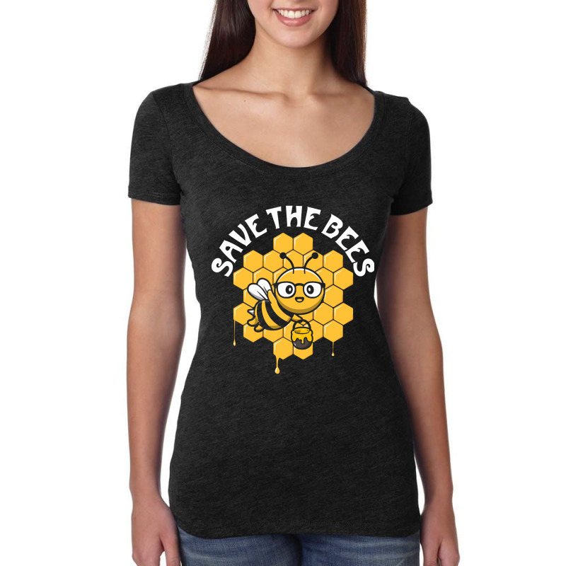 Save The Bees-cxdgj Women's Triblend Scoop T-shirt by lykhongduong9enev3 | Artistshot