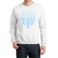 Happy Hanukkah Menorah Vintage Hebrew Jewish Holiday T Shirt Crewneck Sweatshirt | Artistshot