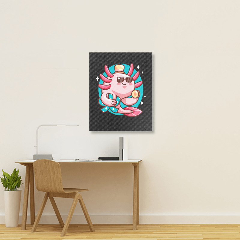 Axolotl Axolotl Fish Axolotl Pun Axolotl Lover Funny Axolotl Cute Axol Portrait Canvas Print | Artistshot