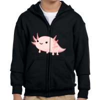 Axolotl Baby Kawaii Youth Zipper Hoodie | Artistshot