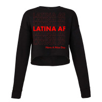 Latina Af Latin Pride Womens & Girls Shirt Cropped Sweater | Artistshot