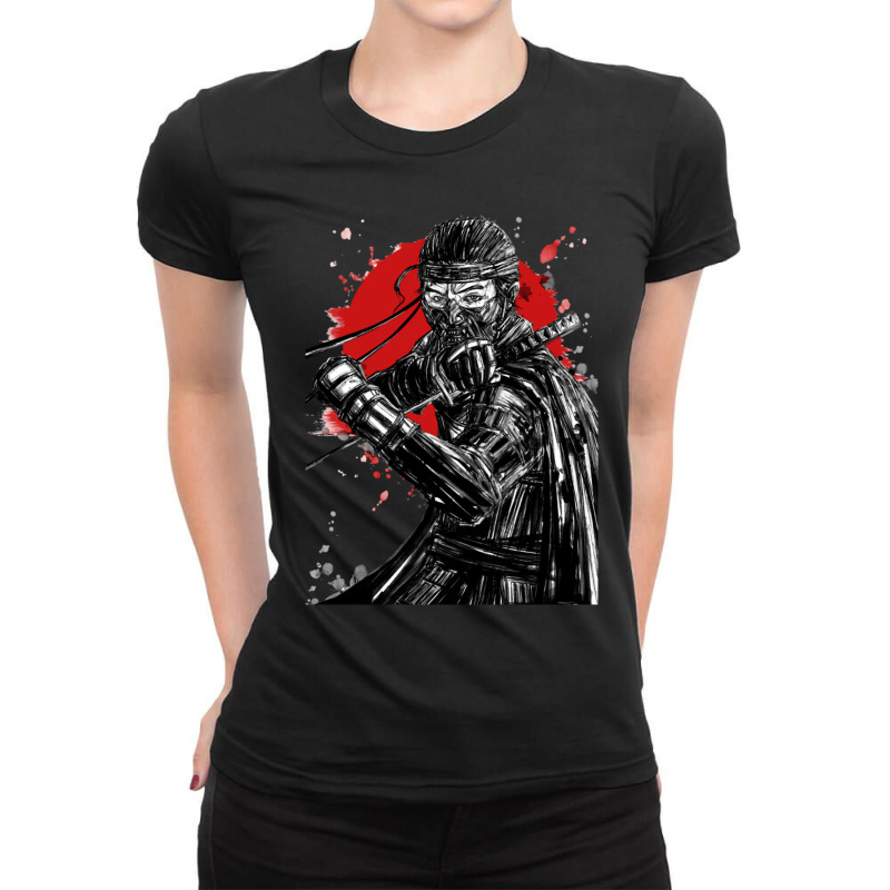 Ghost Of Tsushima Game Samurai Anime Warriors Ladies Fitted T-Shirt by KathrynHabstritt | Artistshot