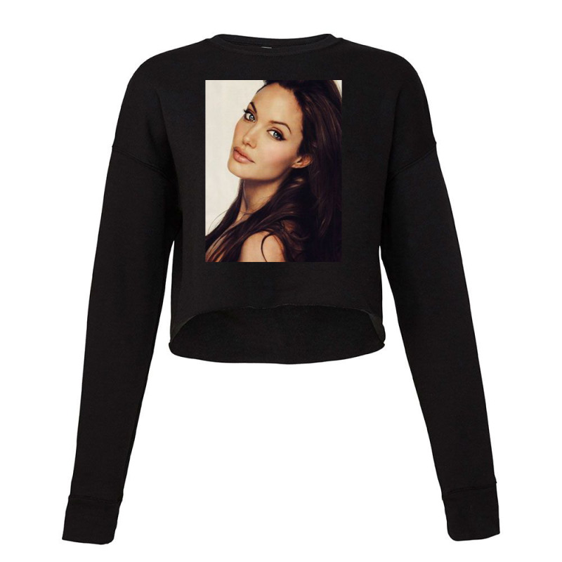 Angelina Jolie - Poster Cropped Sweater by MichaelVictory | Artistshot