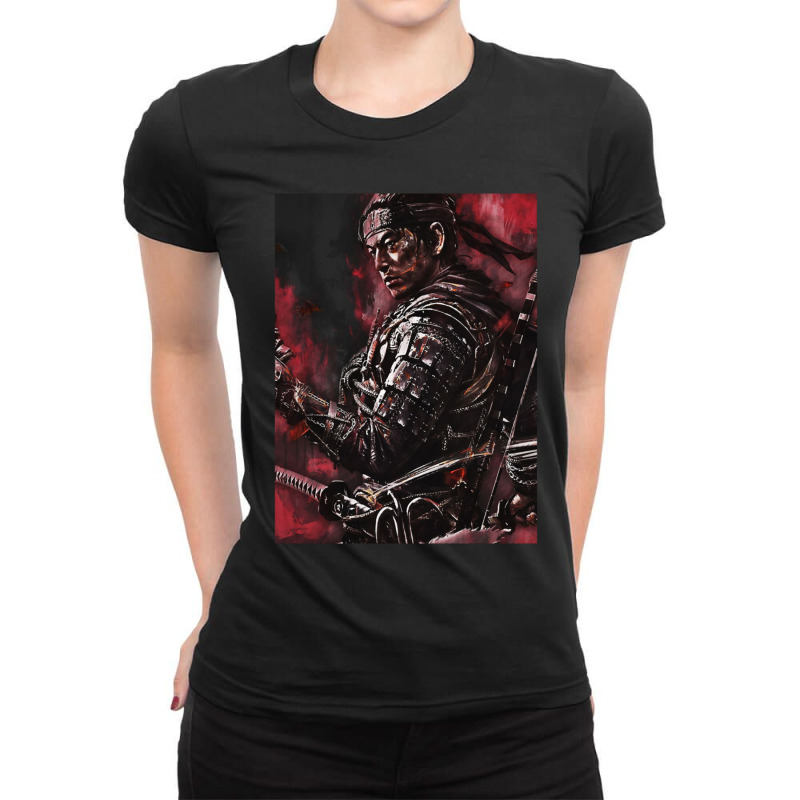 Ghost Of Tsushima Gaming Samurai Anime Movie Film Brava Warriors Ladies Fitted T-Shirt by KathrynHabstritt | Artistshot