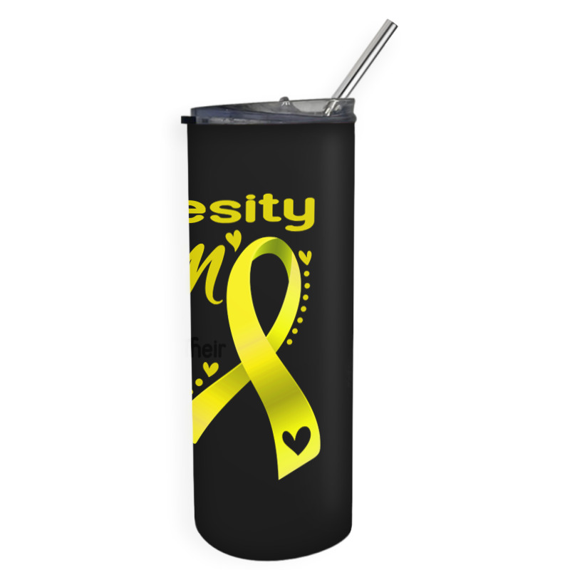 Obesity Mom Most People Never Meet Their Hero I Raised Mine Skinny Tumbler | Artistshot