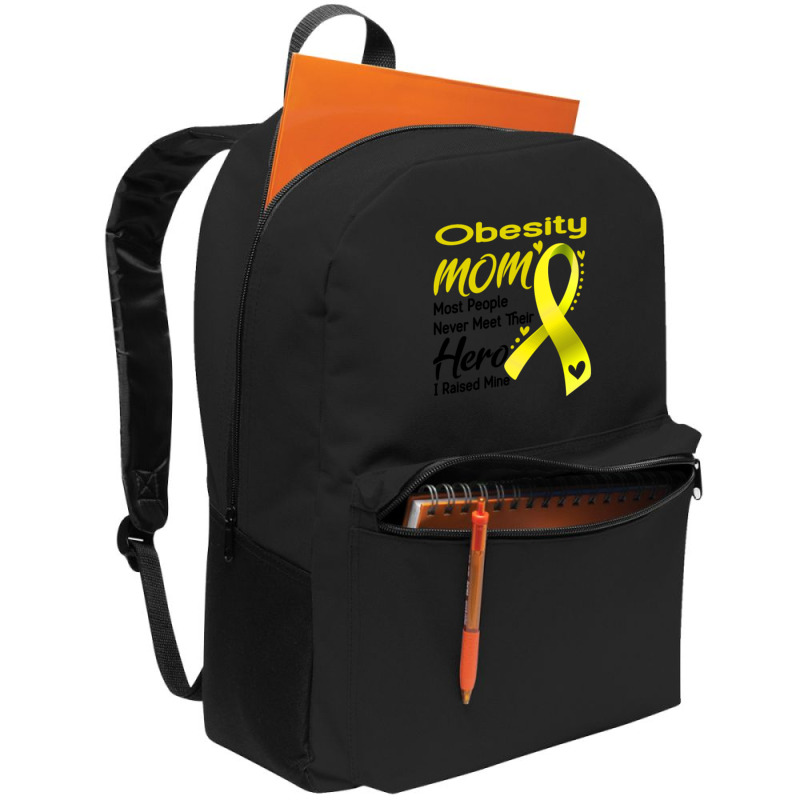 Obesity Mom Most People Never Meet Their Hero I Raised Mine Backpack | Artistshot