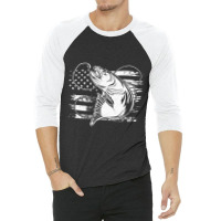 Amercian Fishing 3/4 Sleeve Shirt | Artistshot