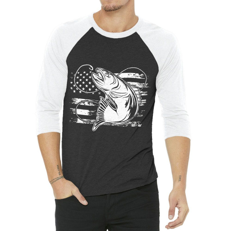 Amercian Fishing 3/4 Sleeve Shirt | Artistshot