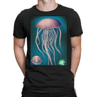 Jellyfish Artwork Beach T-shirt | Artistshot