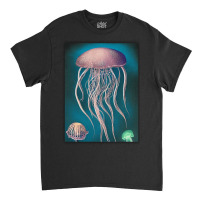 Jellyfish Artwork Beach Classic T-shirt | Artistshot