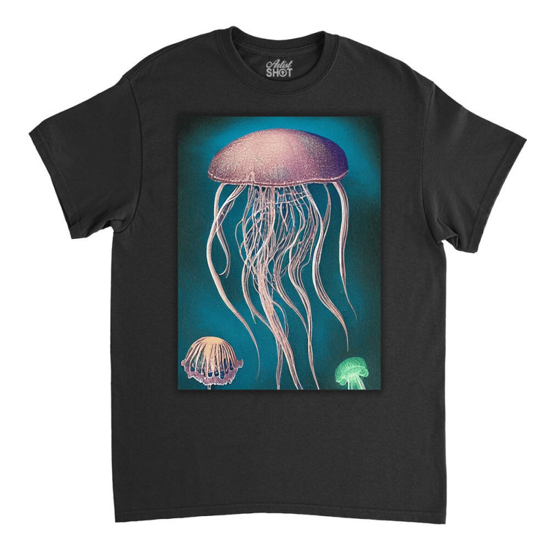 Jellyfish Artwork Beach Classic T-shirt | Artistshot