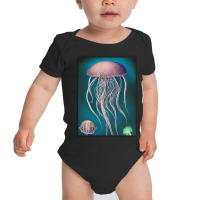 Jellyfish Artwork Beach Baby Bodysuit | Artistshot