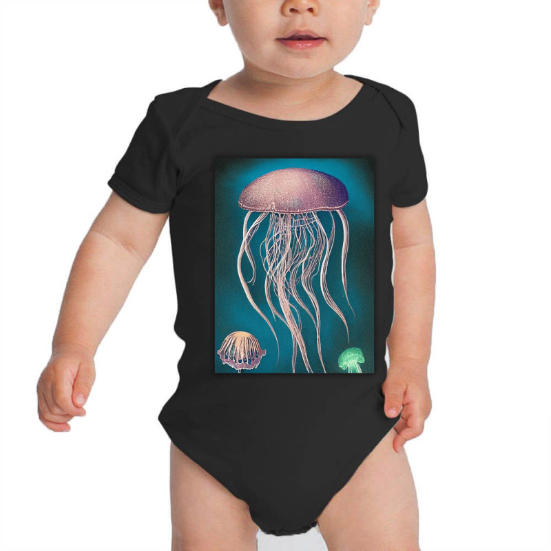 Jellyfish Artwork Beach Baby Bodysuit | Artistshot