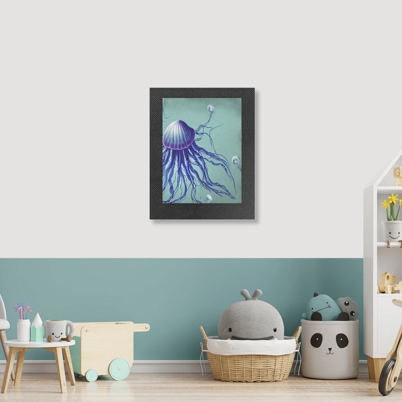 Jellyfish Artwork Digitalart Portrait Canvas Print | Artistshot