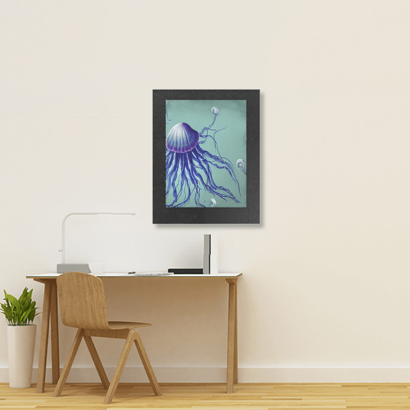 Jellyfish Artwork Digitalart Portrait Canvas Print | Artistshot