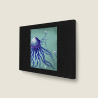 Jellyfish Artwork Digitalart Landscape Canvas Print | Artistshot