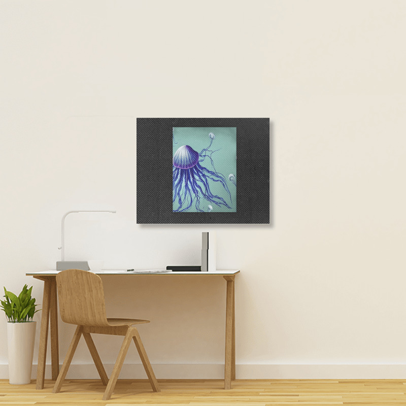 Jellyfish Artwork Digitalart Landscape Canvas Print | Artistshot