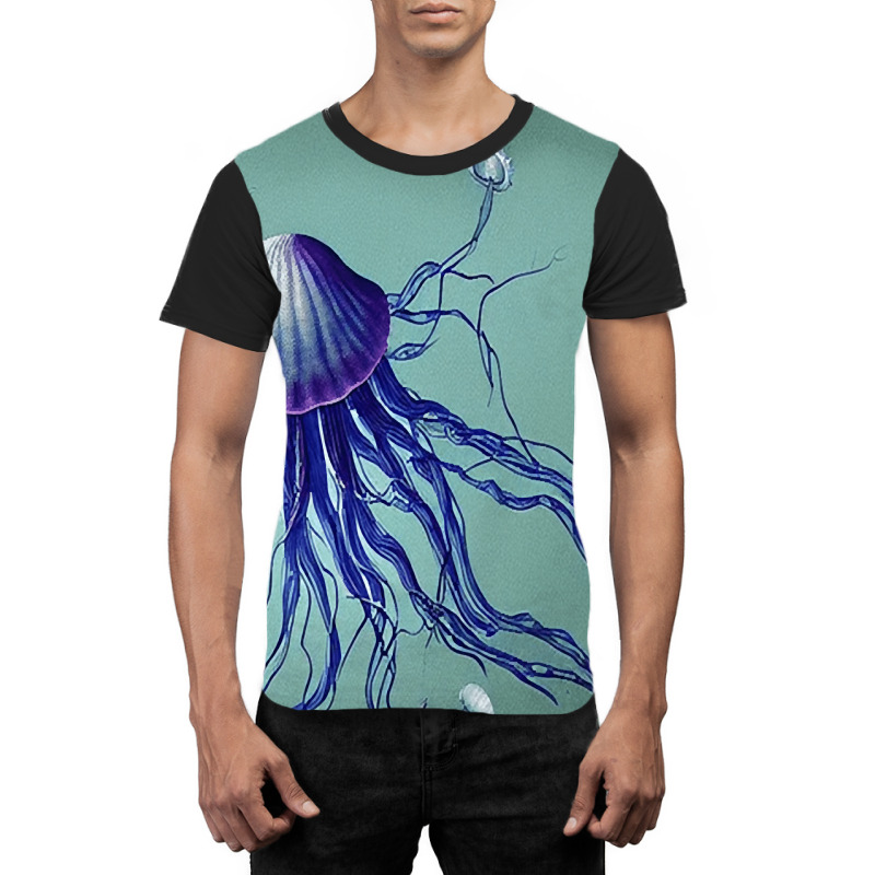 Jellyfish Artwork Digitalart Graphic T-shirt | Artistshot