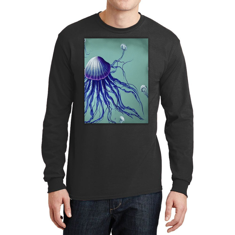 Jellyfish Artwork Digitalart Long Sleeve Shirts | Artistshot