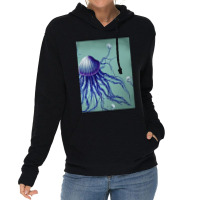 Jellyfish Artwork Digitalart Lightweight Hoodie | Artistshot