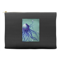 Jellyfish Artwork Digitalart Accessory Pouches | Artistshot