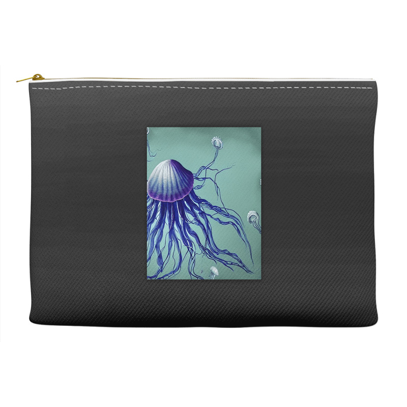 Jellyfish Artwork Digitalart Accessory Pouches | Artistshot